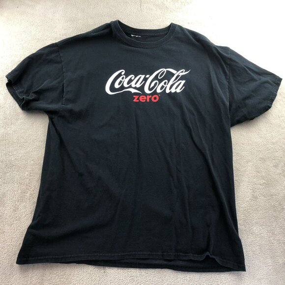 2 Vintage Coca-Cola Zero T-Shirt XL Lot Of Two Black Short Sleeve Graphic Tee - Picture 3 of 14